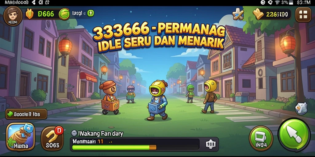 Tampilan gameplay Idle 333666 yang menawan dan mengasyikkan.