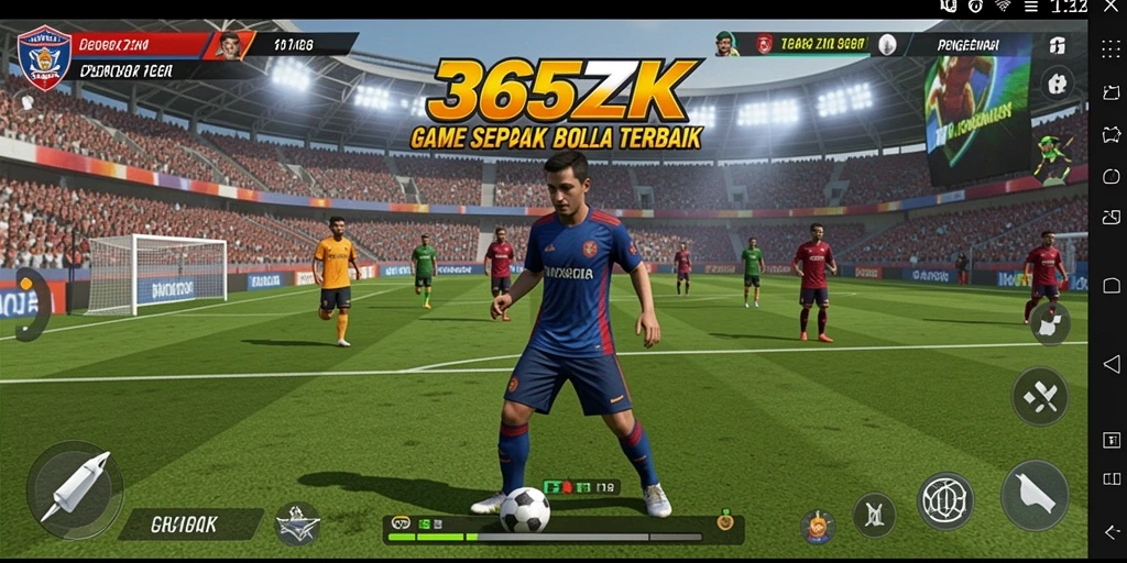 Screenshot gameplay 365ZK dengan aksi seru di lapangan.