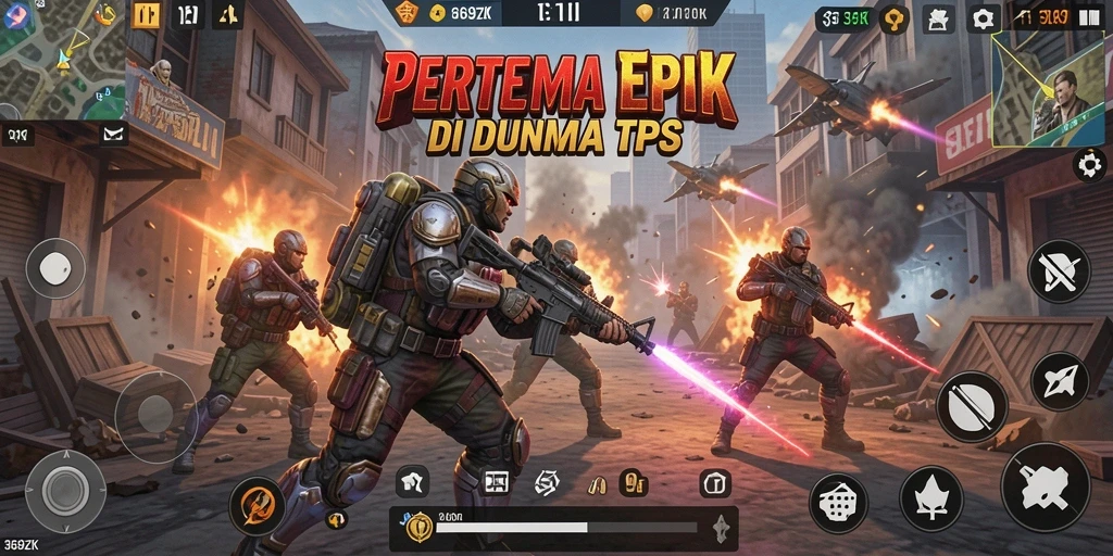 Gameplay TPS yang mendebarkan dan bersemangat di 369ZK.