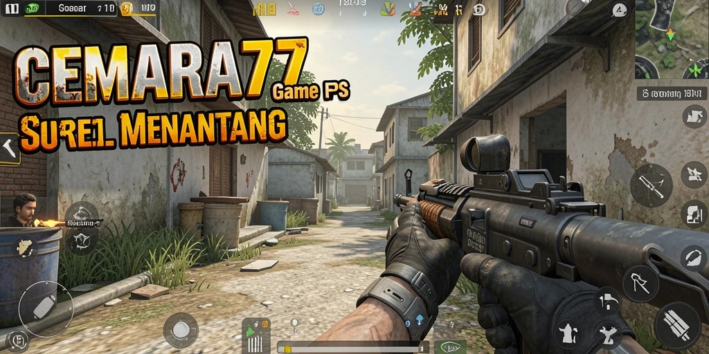 Gambaran gameplay menegangkan dalam CEMARA77 yang penuh aksi.
