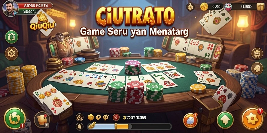 Tampilan gameplay seru dari CIPUTRATOTO dengan aksi QiuQiu.