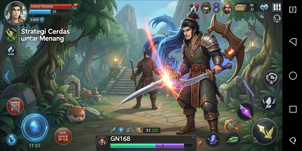 Tampilan gameplay menarik dari GN168 dengan elemen strategi yang mendebarkan.