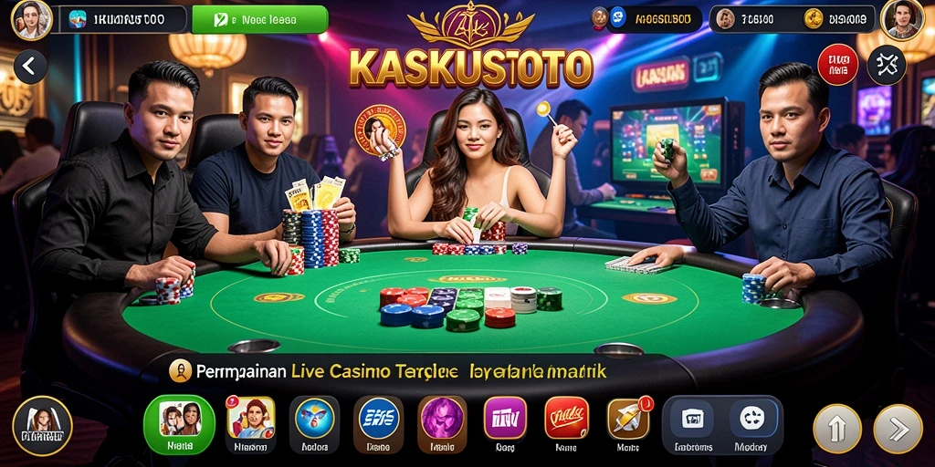 Tampilan gameplay seru di KASKUSTOTO dengan dealer profesional.