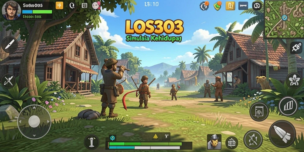 Tampilan menarik dari gameplay LOS303 dengan elemen simulasi yang kaya.