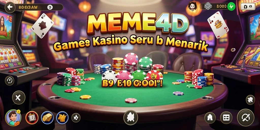 Gameplay seru di MEME4D dengan berbagai pilihan permainan Kasino.