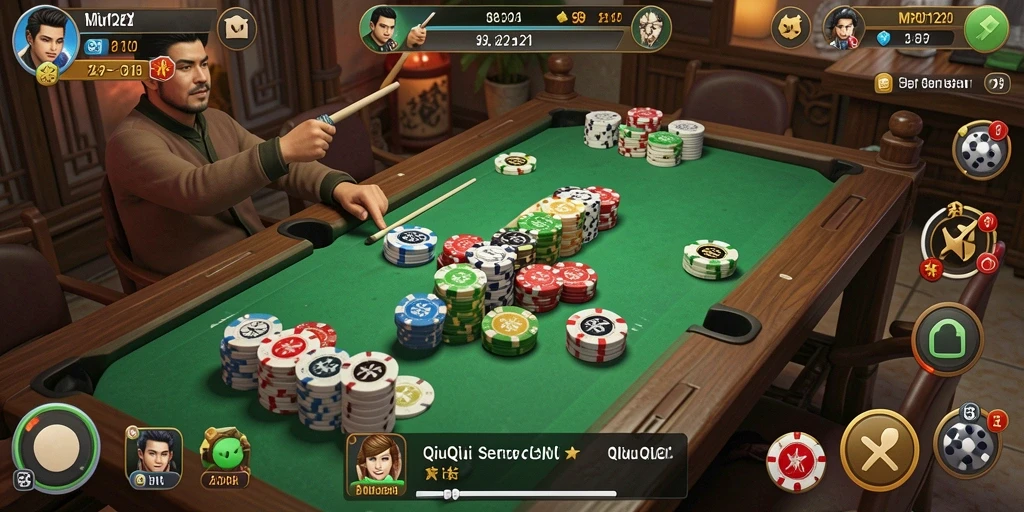 Screenshot gameplay seru dari QiuQiu MPO1221.