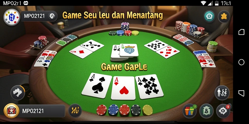 Screenshot gameplay Gaple di MPO2121 yang seru dan menarik.