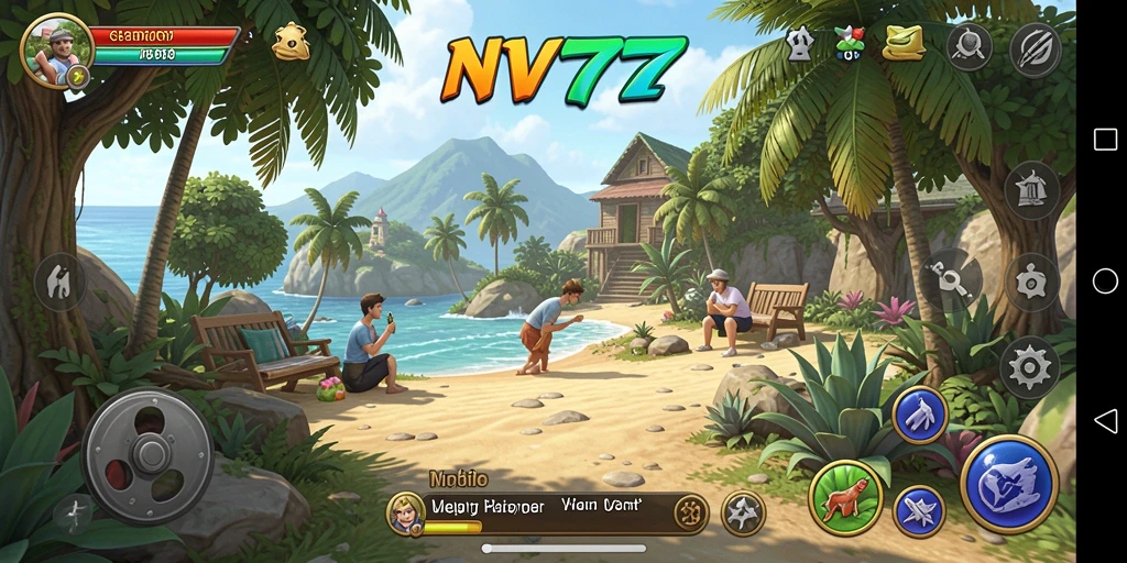 Screenshot gameplay NV77 yang menampilkan keseruan permainan santai.