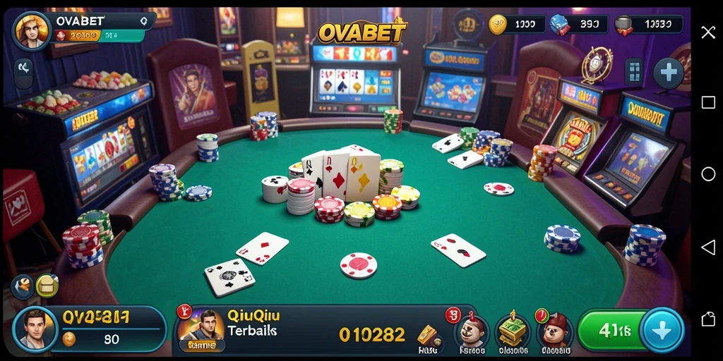 Screenshot menunjukkan gameplay seru QiuQiu di OVABET.