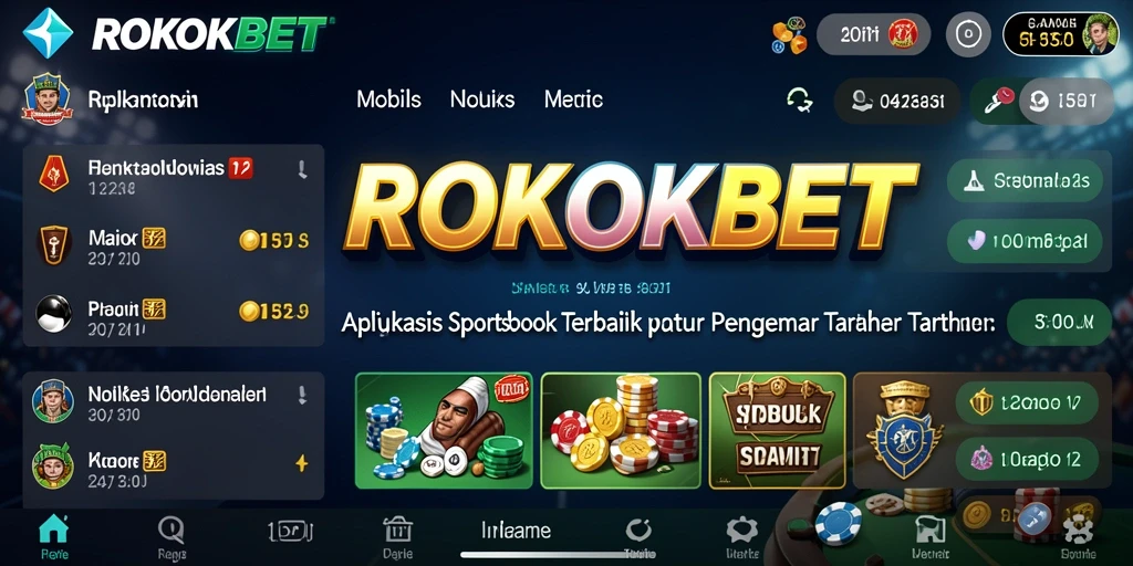 Tampilan menarik gameplay ROKOKBET dengan berbagai opsi taruhan.