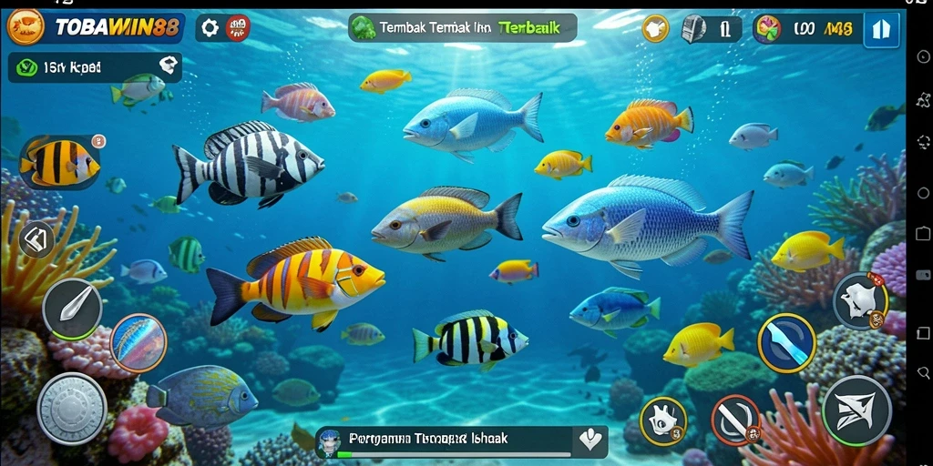 Gameplay Tembak Ikan yang seru dan mendebarkan di TOBAWIN88.