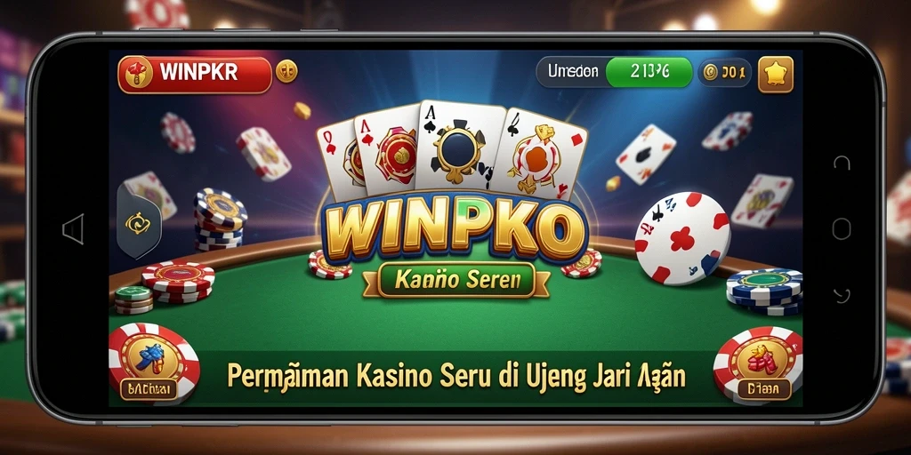 Tampilan gameplay menarik dari WINPKR yang menghadirkan kasino ke ponsel Anda.
